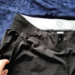 Calvin Klein women's black joggers with pockets
